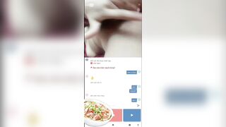 Mini chat gặp em gái show vú tròn bím múp