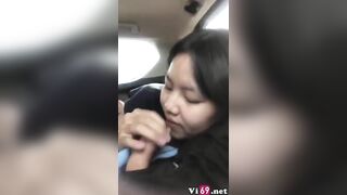 Có oto sướng vl, Đi dạo gạ e học sinh lên xe djt xuất tinh lên mặt