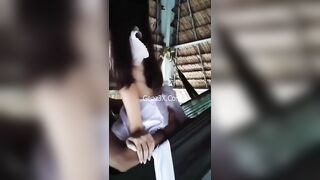cà phê chòi cùng em học sinh áo dài dâm đãng