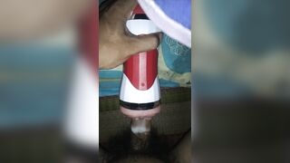 Đụ lồn giả với tinh trùng ngập cặc