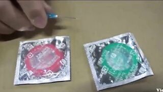 Súc vật, chọc thủng bao ca su xuất tinh tràn lồn e học sinh cap3