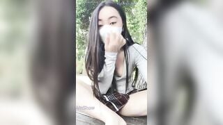 Em idol MMlive sanzai2 livestream show lồn trong rừng thì thấy trai và cái kết tê lồn