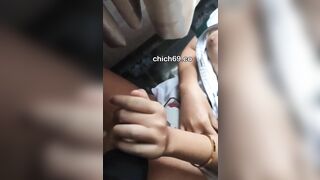 Em học sinh love10 đã biết trốn học đi địt vú to lồn múp