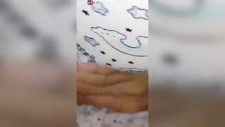 Xé quần lót djt e gái váy Hello kitty lút cán xuất tinh đầy lồn