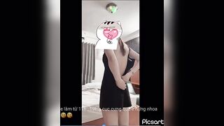 Clip em Đan Trang thay đồ