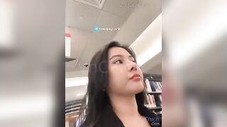 Full 30 phút, Đi thư viện mà nứng lồn MBBg thủ dâm trong Nhà sách