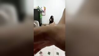 Qua nhà chs Đúng lúc con bạn Móc lồn nên gạ djt nó luôn