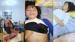 Rủ em gái mới quen về nhà nhậu rồi chuốc say em nó xong đè em nó ra chịch tung lồn