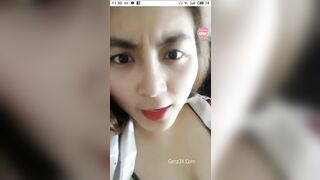 Clip Hot Trân Trần Live Khoe Ngực Lộ Khe Bướm