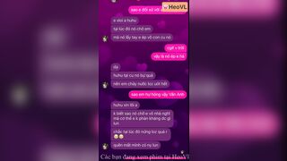 Tin nhắn sex, Chồng phát hiện vợ cho thg bạn djt nhau trách mắng
