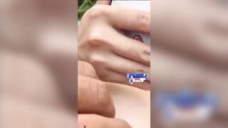 Đưa em Minh Thư  ra đồng hoang bóp vú sờ lồn em nó thì nghiện đt