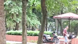 Hót clip địt nhau ở công viên