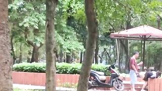 Hót clip địt nhau ở công viên