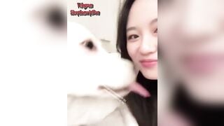 GÁI XINH Cho CHÓ Địt Rồi XUẤT TINH vào trong luôn
