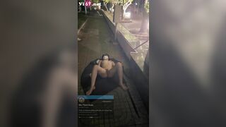 Em gái Tây Ninh chơi bạo ra giữa đường cổng chào huyện cởi đồ quay phim