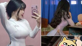 Clip Hot Lý Thị Hương 2ka8 Mặc Áo Dài Địt Nhau