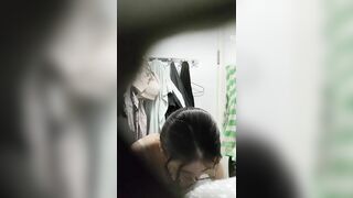 em gái Hồng Kông đi học về thay đồ