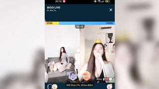 gái xinh trả kèo bigo live cạ gối sáng mắt