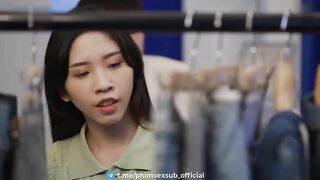 Tống tình địt em gái ở shop quần áo