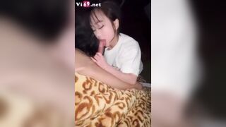 Cực hot Tiktoker La Hoàng Kì Duyên ra tập mới lộ clip liếm cu bạn trai cực đã