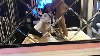 Em gái Việt kiều và trai tây chim to dài chịch lút cán nhưng không đủ lấp đầy cặp môn