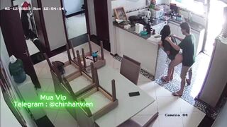 Hack Camera Cặp đôi nứng lồn tụt quần địt nhau dưới bếp