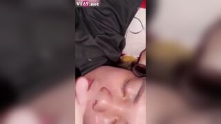 CÔ bạn thân say xỉn đưa về nhà không dám chịch chỉ xuất lên mặt