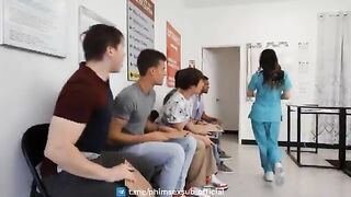 Cô y tá dâm cho các anh trai cặc to địt vào lồn khi đi hiến tinh trùng bú mút