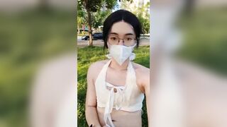 Em ladybot sục cu ngoài công viên dâm đãng kích thích siêu dâm