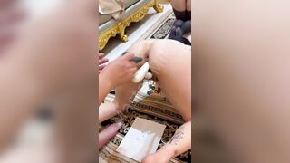 Móc lộn thông lỗ đít thủ dâm cho mấy em gái chubby mông to lồn ngon