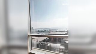 View Triệu đô, Sếp Djt thư kí ở Ban công 66 Xuất Tinh Qua cửa sổ