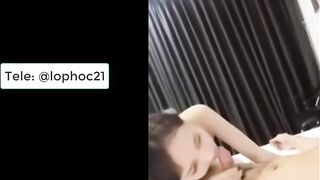 Cô em họ cùng cháu tự quay clip địt nhau mạnh bạo tại giường khách sạn