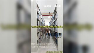 Vô thư viện thủ dâm bắn ướt cả sách ngta