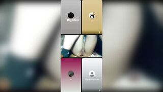 Xinh xắn nhỏ nhắn mà dâm. Thủ dâm cho nguyên nhóm bạn nam xem