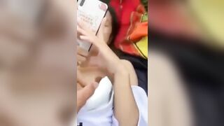 Dẫn nữ sinh cấp 3 Minh Thư ra bãi cỏ
