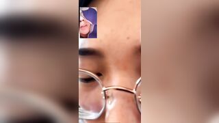 Call video gạ em rau non kính cận học sinh c3 show vú