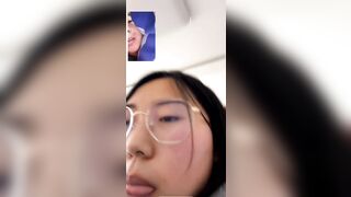 Call video gạ em rau non kính cận học sinh c3 show vú