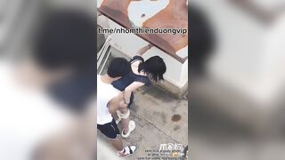 Đôi anh em lén loạn luân trên sân thượng
