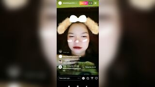 E Lê Thị Dịu Huyền vú to dâm đãng livetream show vú trên instagram