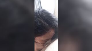 Con đĩ kính cận dâm đãng tập ngậm cu lút cán p2