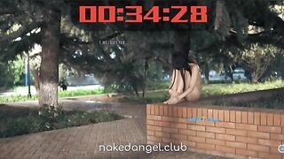 🔥Nóng gái hàn quốc thử thách 60s cởi chuồng tại công viên