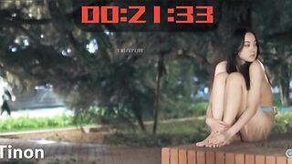 🔥Nóng gái hàn quốc thử thách 60s cởi chuồng tại công viên
