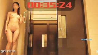 Thử thách 60s cởi chuồng trước cửa lễ tân khách sạn gái hàn quốc