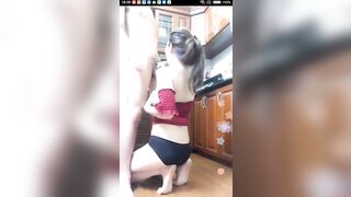 Em Bảo Thy Livestream Mút Buồi Chồng Trên App Wink Live
