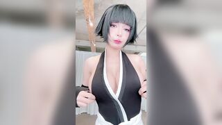 Em gái cosplay Umeko J cosplay Soifon - Bleach