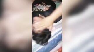 Mới lớn đã điitj tập thể cùng các đại ca xả tinh đầy lồn dâm đãng