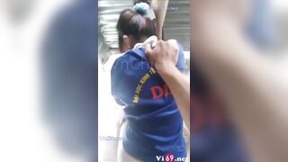 Public Chịch trong cà phê võng em sugar baby sinh viên Đại học Kinh tế Công nghiệp Lo
