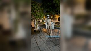 Public dạo công viên Tây Ninh phô dâm cùng em mie