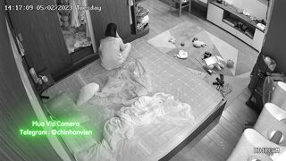 Hack Camera Vợ Dâm Đợi Chồng Chạy Ra Phòng Riêng Địt