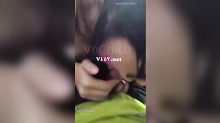 Nằm võng, Cứ bóp vú móc lồn con bạn, Được nó sục bú cu nuốt tinh mà ko cho djt